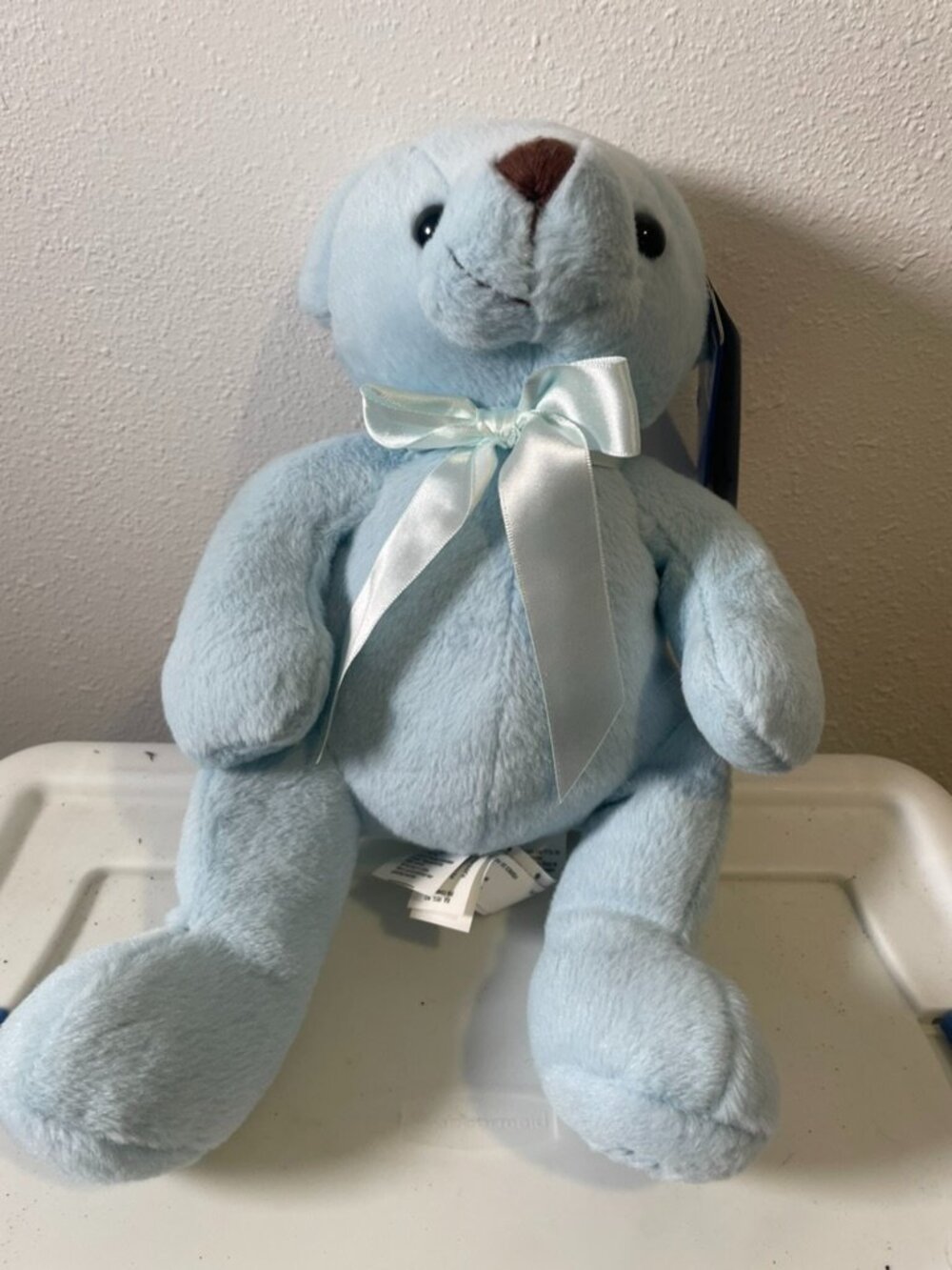 Toys R Us Blue Teddy Bear 2015 Plush Stuffed Animal